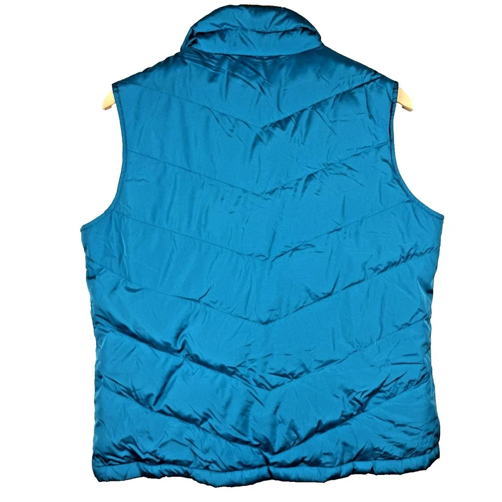 Lands' End Ladies Gilet 80%‎ Down & 20% Feather Teal - Women's Size Large 14/16